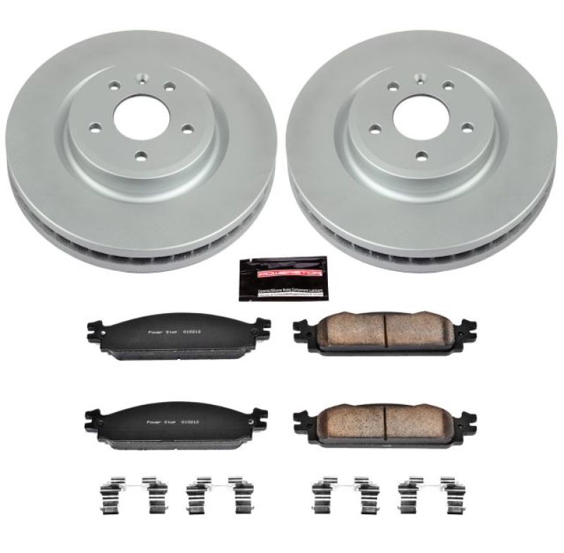 Power Stop 09-11 Ford Flex Front Z17 Evolution Geomet Coated Brake Kit Brake Kits - Performance Blank PowerStop