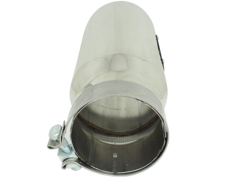 aFe MACH Force-Xp Universal Exhaust Tip 4 IN Inlet x 5 IN Outlet x 12 IN L- Polished Tip Tips aFe
