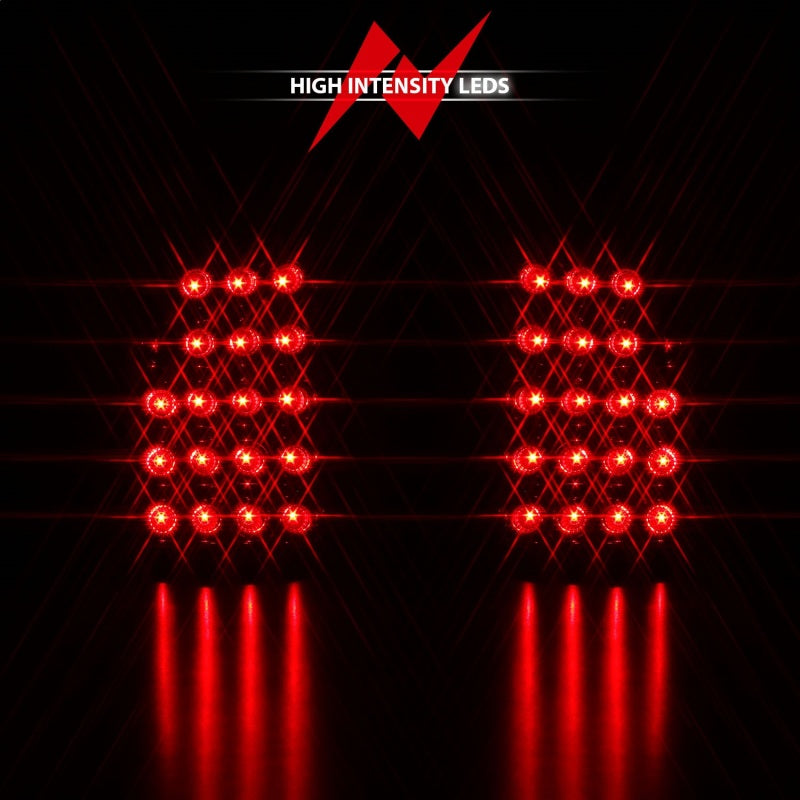 ANZO 2003-2006 Chevrolet Silverado 1500 LED Taillights Red/Clear Tail Lights ANZO