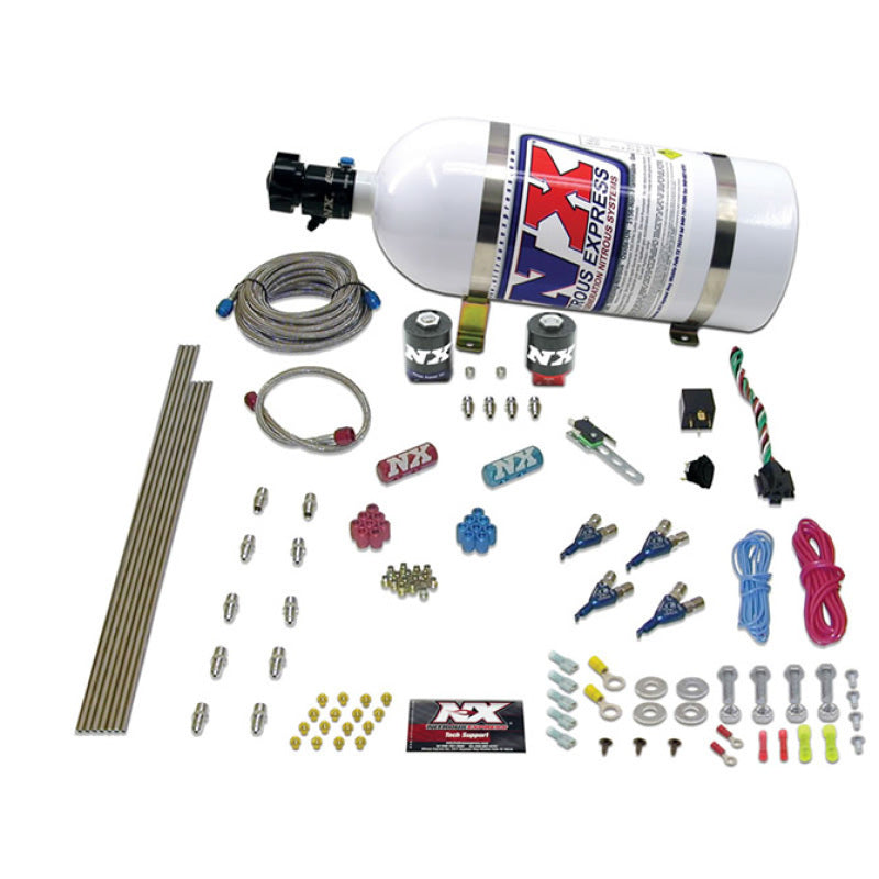 Nitrous Express 4 Cyl Alcohol Nitrous Kit (125-275HP) w/15lb Bottle Nitrous Systems Nitrous Express