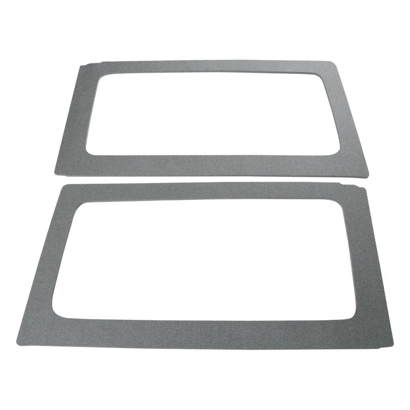 DEI 11-18 Jeep Wrangler JK 2-Door Boom Mat Rear Side Window Trim - 2 Piece - Gray Hard Top Accessories DEI