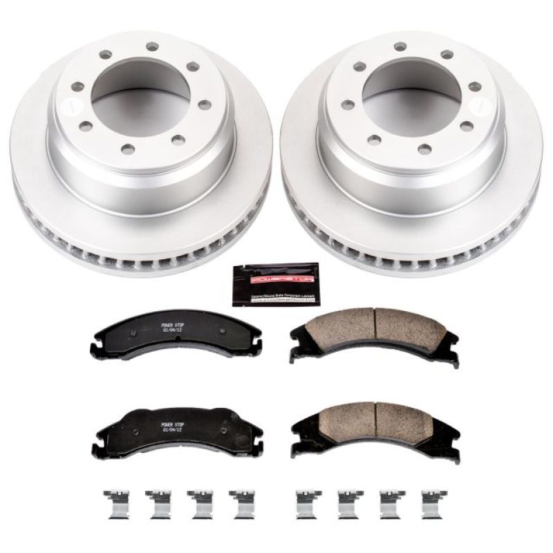 Power Stop 08-14 Ford E-150 Rear Z17 Evolution Geomet Coated Brake Kit Brake Kits - Performance Blank PowerStop