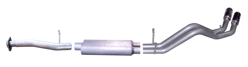 Gibson 07-09 Chevrolet Silverado 1500 LT 4.8L 2.25in Cat-Back Dual Sport Exhaust - Stainless Catback Gibson