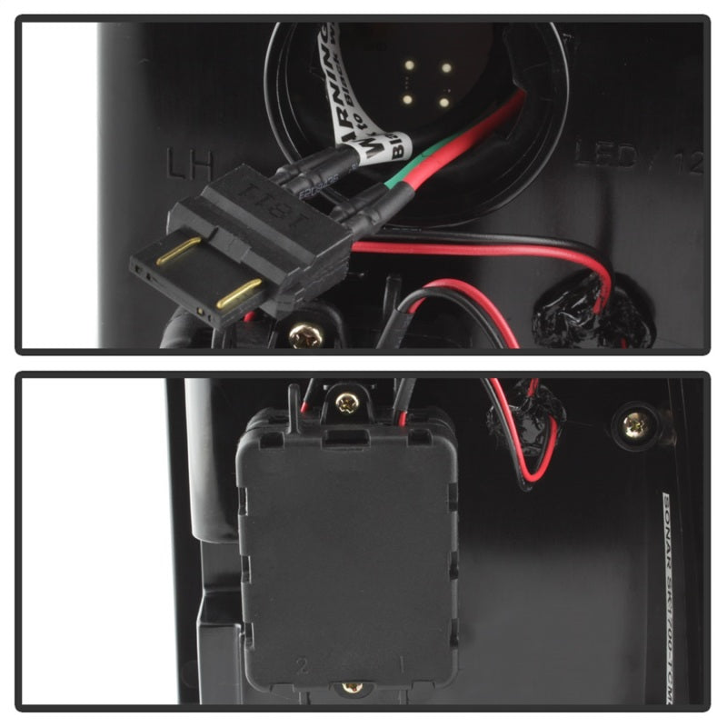 Spyder 05-15 Toyota Tacoma LED Tail Lights (Not Compatible w/OEM LEDS) - Black ALT-YD-TT05V2-LB-BK Tail Lights SPYDER