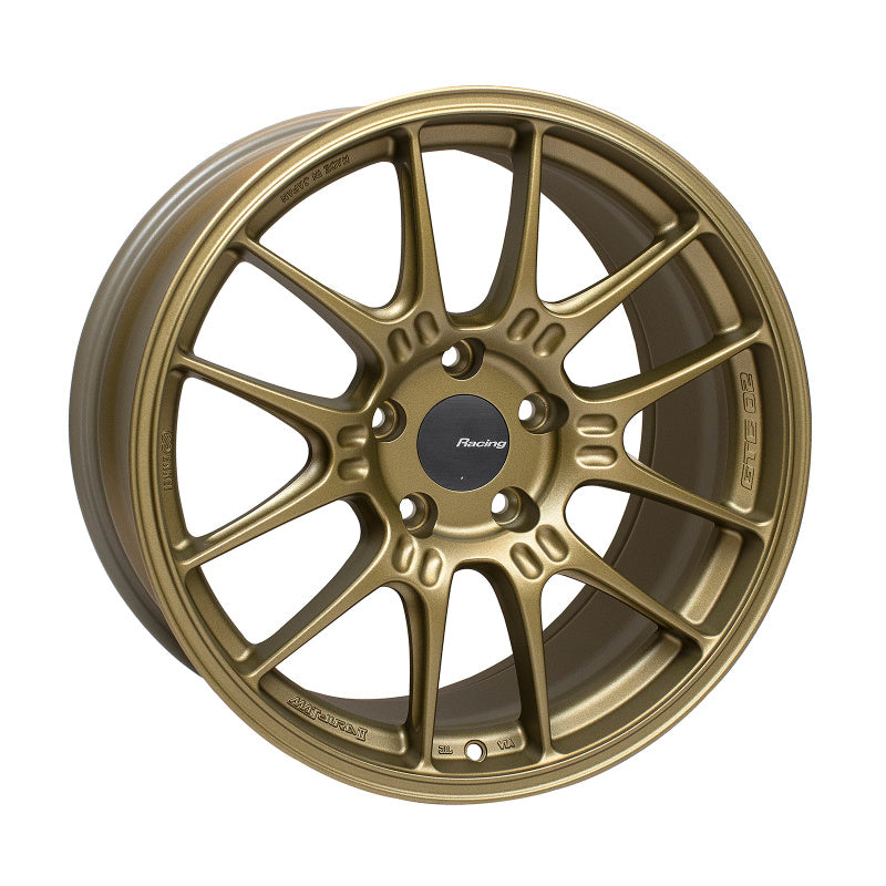 Enkei GTC02 18x9.5 5x120 45mm Offset 72.5mm Bore Titanium Gold Wheel Wheels - Cast Enkei