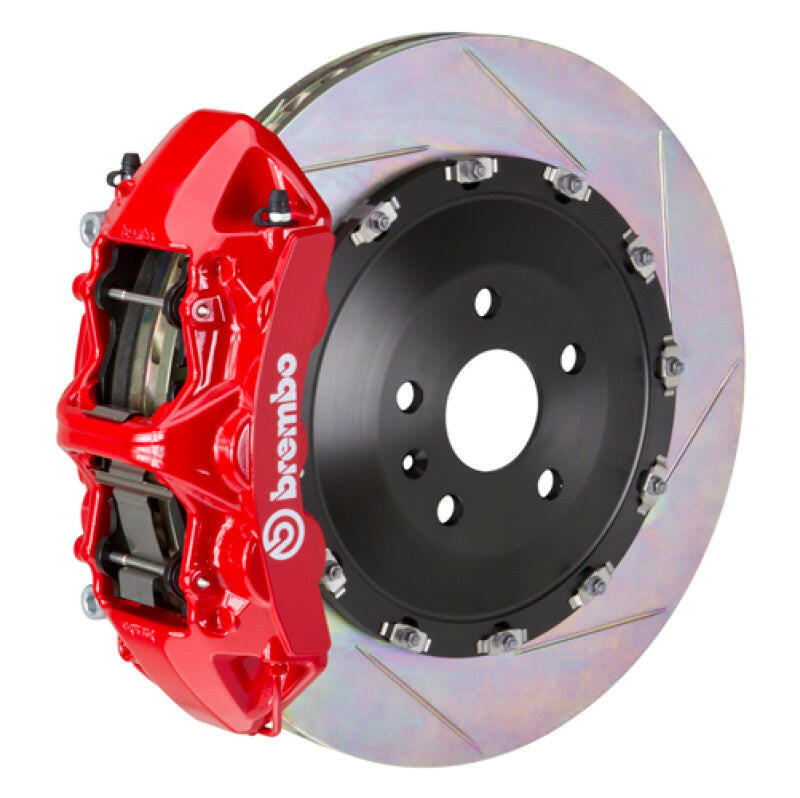 Brembo 07-15 Q7 (4L) Front GT BBK 6 Piston Cast 405x34 2pc Rotor Slotted Type-1-Red Brake Kits - Performance Slot Brembo