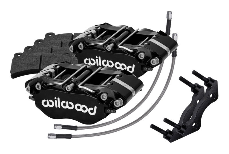 Wilwood 69-83 Porsche 911 Rear Dynapro Caliper Kit 3in MT - Black Brake Calipers - Perf Wilwood