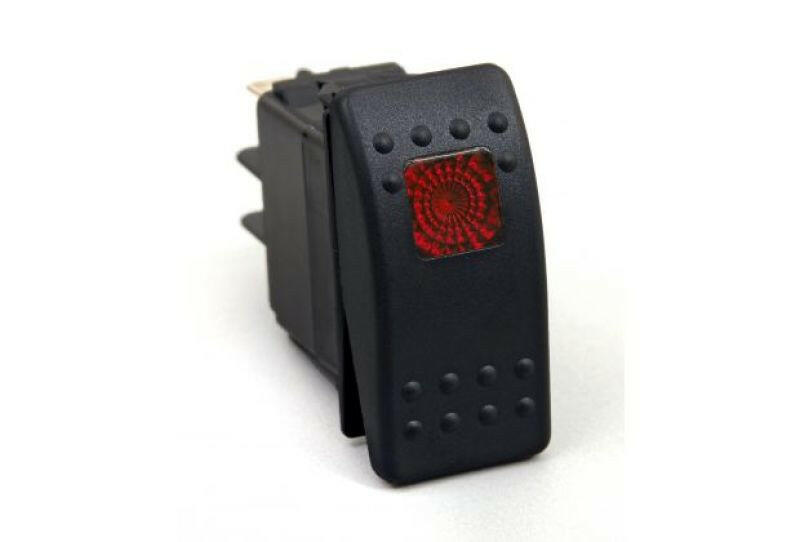 Daystar Rocker Switch Red Light 20 AMP Single Pole Dash & Interior Trim Daystar