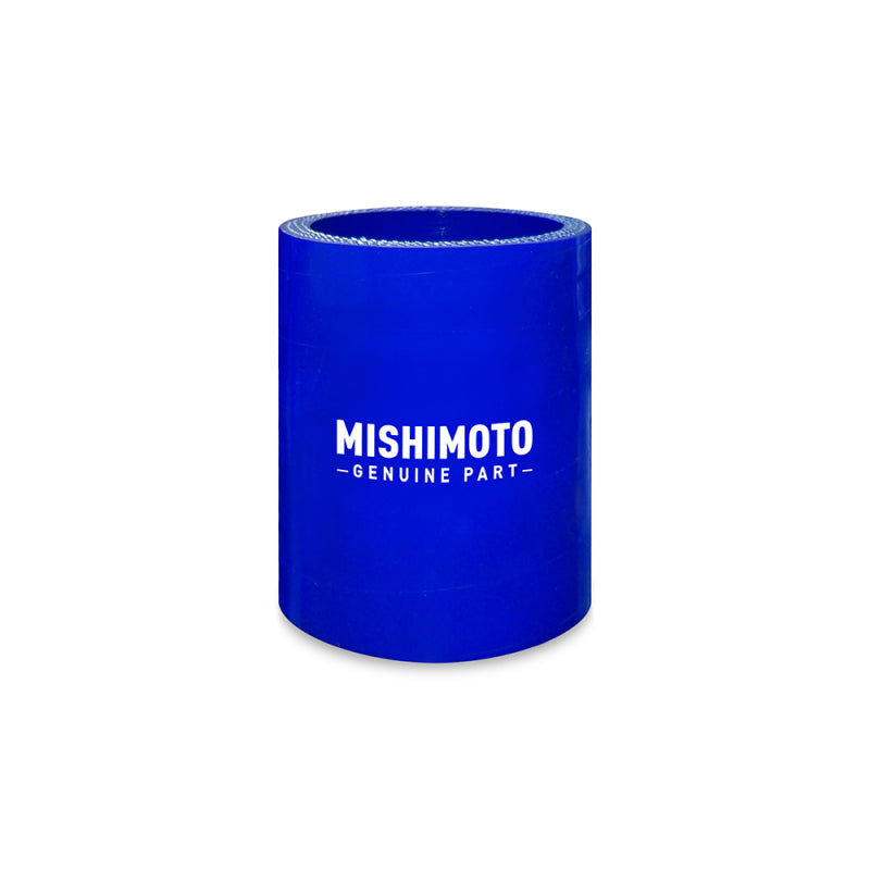 Mishimoto 4 Inch Straight Coupler - Blue Silicone Couplers & Hoses Mishimoto