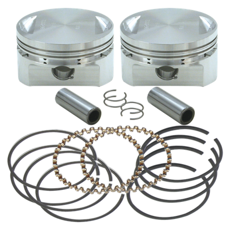 S&S Cycle 84-99 BT 3-1/2in .020in Bore Forged Stroker Piston Kit Piston Sets - Powersports S&S Cycle