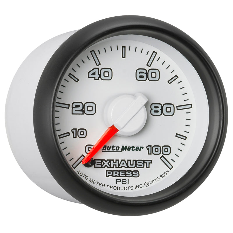 Autometer Factory Match Exhaust Pressure Gauge 2-1/16in 0-100 PSI FSE Dodge Gauges AutoMeter