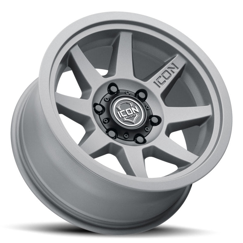 ICON Rebound 17x8.5 6x5.5 0mm Offset 4.75in BS 106.1mm Bore Charcoal Wheel Wheels - Cast ICON