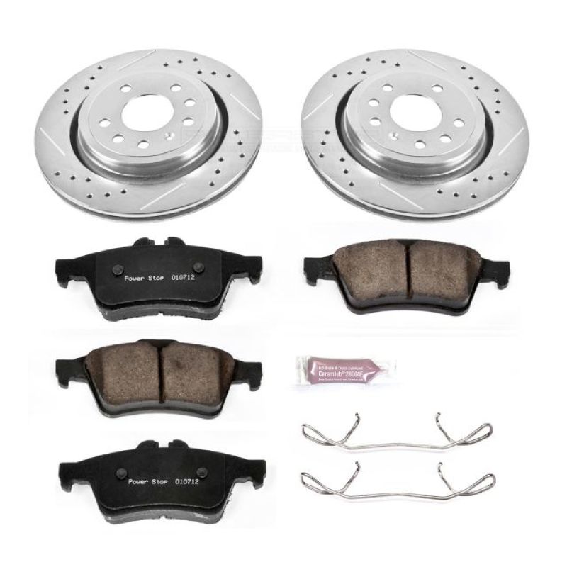 Power Stop 03-11 Saab 9-3 Rear Z23 Evolution Sport Brake Kit Brake Kits - Performance D&S PowerStop