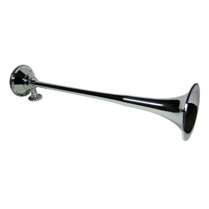 Kleinn Chrome Roof Mount Single Horn/ 21.5In - Chrome-Plated Spun Copper Horns Kleinn Air Horns
