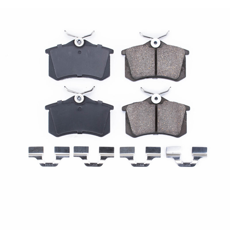 Power Stop 10-13 Audi A3 Rear Z17 Evolution Ceramic Brake Pads w/Hardware Brake Pads - OE PowerStop