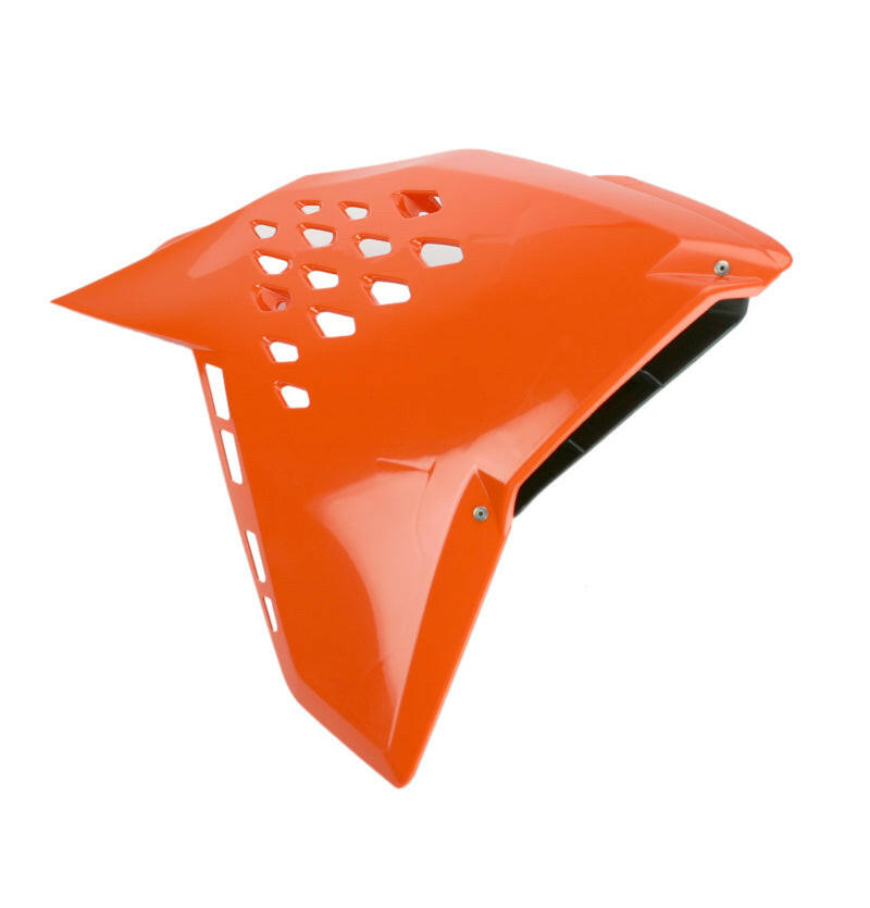 Cycra 07-11 KTM 125-530 SX/XC/SX-F/XC-F/XC-W/XCF-W/EXC/EXC-R Powerflow Radiator Shrouds - Orange Plastics Cycra
