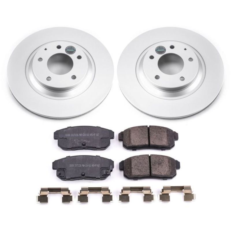 Power Stop 04-11 Mazda RX-8 Rear Z17 Evolution Geomet Coated Brake Kit Brake Kits - Performance Blank PowerStop