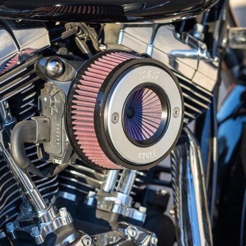 S&S Cycle 08-16 Touring/16-17 Softail Stealth Air Stinger Kit w/ S&S Ring Air Intake Components S&S Cycle