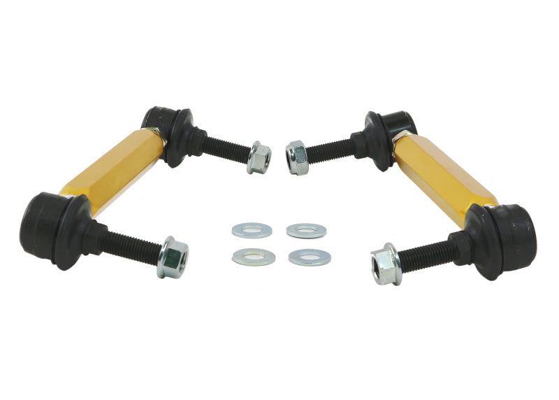 Whiteline Universal Swaybar Link Kit-Heavy Duty Adjustable 10mm Ball Joint Sway Bar Endlinks Whiteline