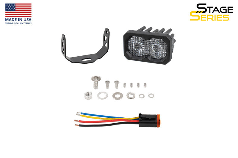 Diode Dynamics C2R White Flood Standard LED Pod (Single) Light Accessories and Wiring Diode Dynamics