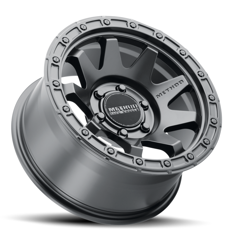 Method MR317 17x9 -12mm Offset 5x5 71.50mm CB Matte Black Wheel Wheels - Cast Method Wheels