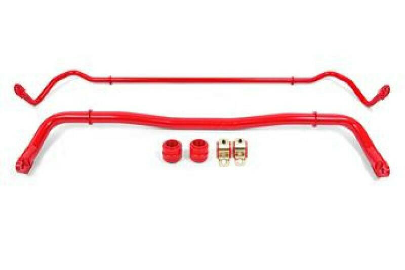BMR 08-20 Dodge Challenger Front/Rear Sway Bar Kit w/ Bushings - Red Sway Bars BMR Suspension