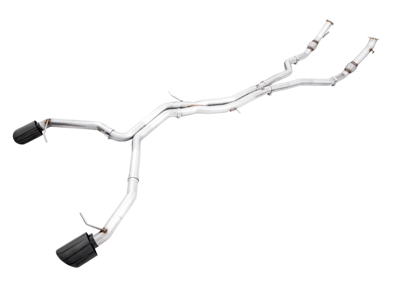AWE Tuning Audi B9.5 RS5 Sportback Non-Resonated Track Edition Exhaust - RS-Style Diamond Blk Tips Catback AWE Tuning