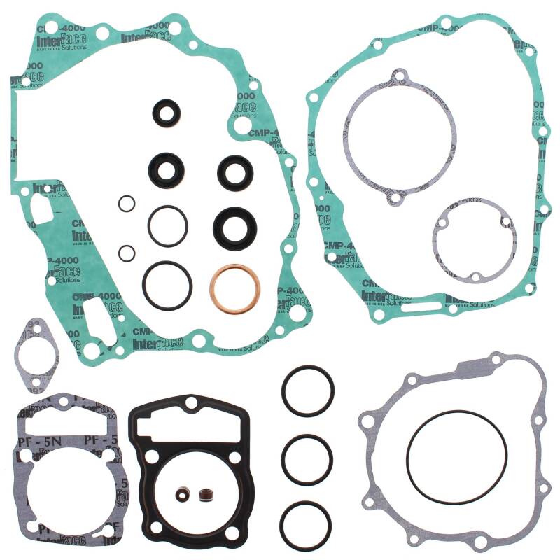 Vertex Gaskets 03-05 Honda CRF150F Complete Gasket Kit w/ Oil Seals Engine Hardware Vertex Pistons