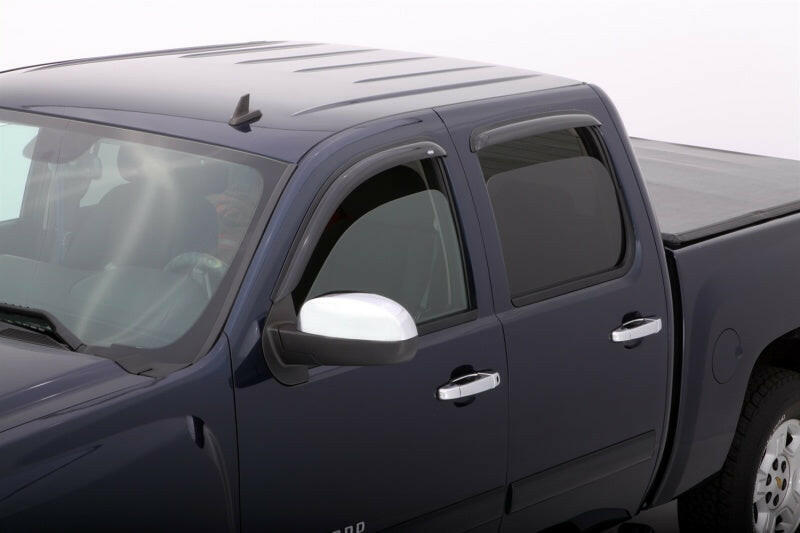 AVS 22-23 Toyota Tundra Outside Mount Window Deflectors 4pc - Smoke Wind Deflectors AVS