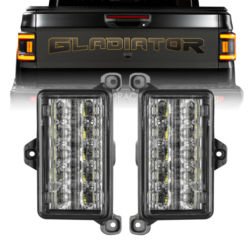 Oracle Lighting Jeep Gladiator JT Dual Reverse LED Flush Taillight - Amber/White Tail Lights ORACLE Lighting