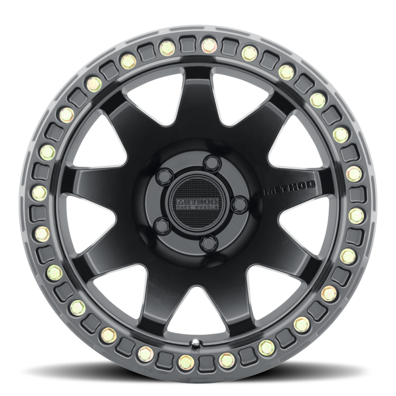 Method MR108 17x9 -44mm Offset 8x170 130.81mm CB Matte Black w/BH-H24 Wheel Wheels - Cast Method Wheels
