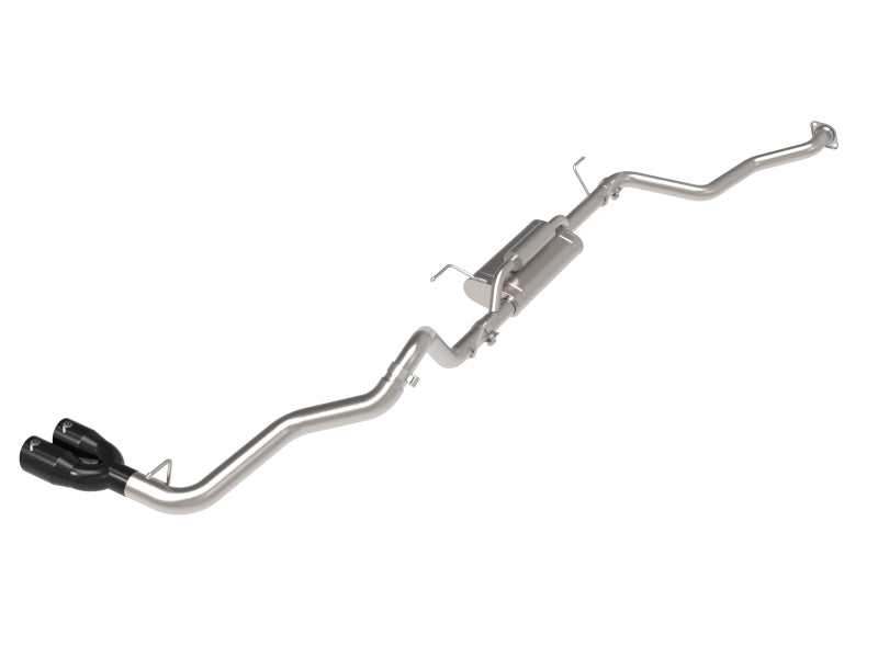 aFe 24-25 Toyota Tacoma L4-2.4L (t) Vulcan Series 2.5in to 3in Cat-Back w/ Black Tip Catback aFe