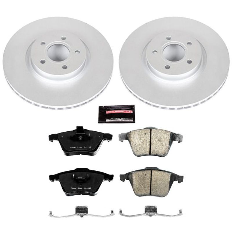 Power Stop 06-13 Volvo C70 Front Z23 Evolution Sport Coated Brake Kit Brake Kits - Performance D&S PowerStop