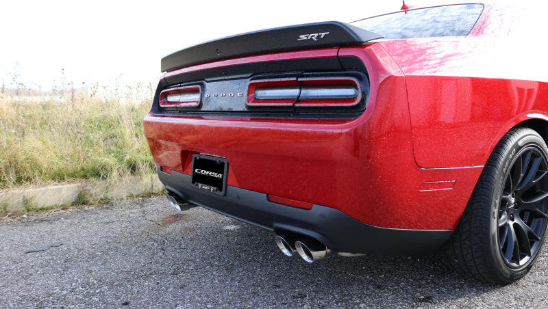 Corsa 2015-2023 Dodge Challenger Hellcat Dual Rear Exit Sport Exhaust w/ 3.5in Polished Tips Catback CORSA Performance