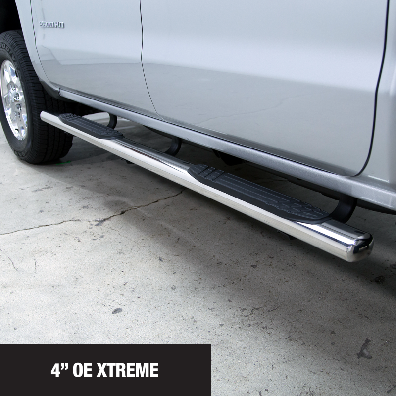 Go Rhino 4in OE Xtreme SideSteps - Stainless Steel - 87in Side Steps Go Rhino