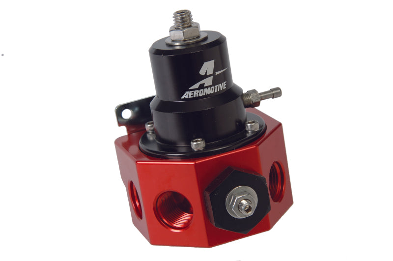 Aeromotive Double Adjustable Carbureted Regulator for Belt Drive Fuel Pump Fuel Pressure Regulators Aeromotive