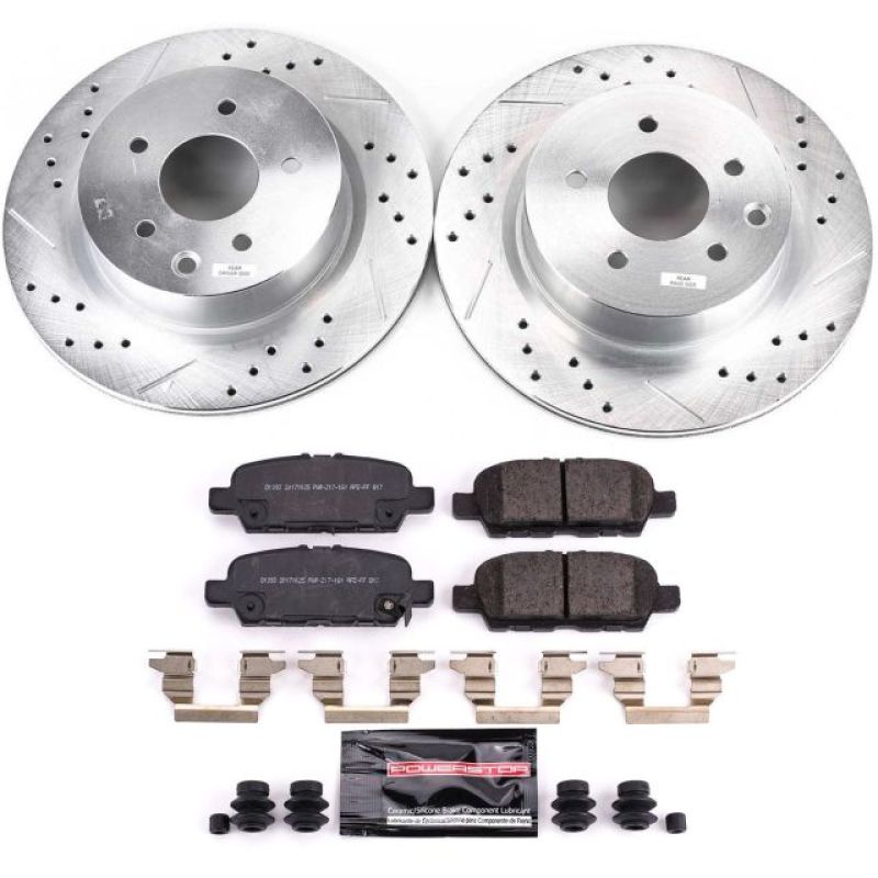 Power Stop 18-19 Nissan 370Z Rear Z23 Evolution Sport Brake Kit Brake Kits - Performance D&S PowerStop