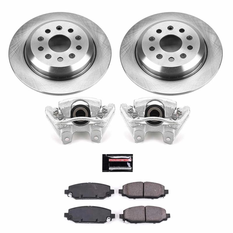 Power Stop 18-19 Jeep Wrangler Rear Autospecialty Brake Kit w/Calipers Brake Kits - OE PowerStop