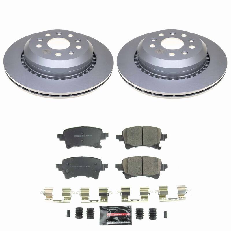 Power Stop 20-25 Jeep Gladiator Rear Z23 Coated Brake Kit Brake Kits - Performance D&S PowerStop