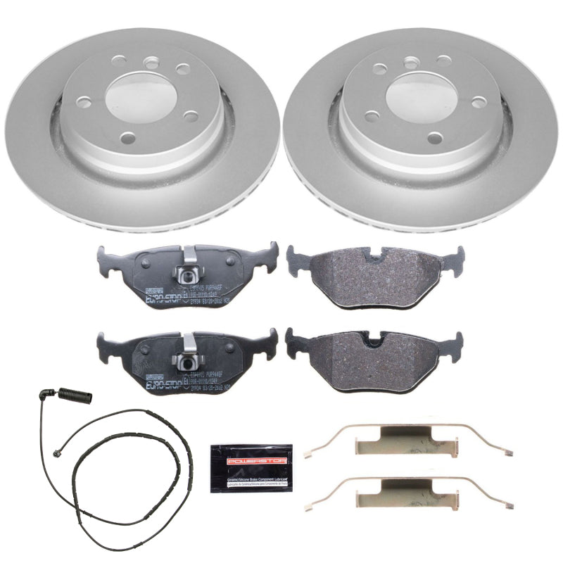 Power Stop 2000 BMW 323i Rear Euro-Stop Brake Kit Brake Kits - OE PowerStop