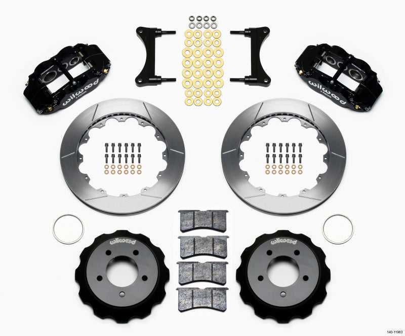 Wilwood Narrow Superlite 6R Front Hat Kit 12.88in 93-96 Mazda RX7 Big Brake Kits Wilwood