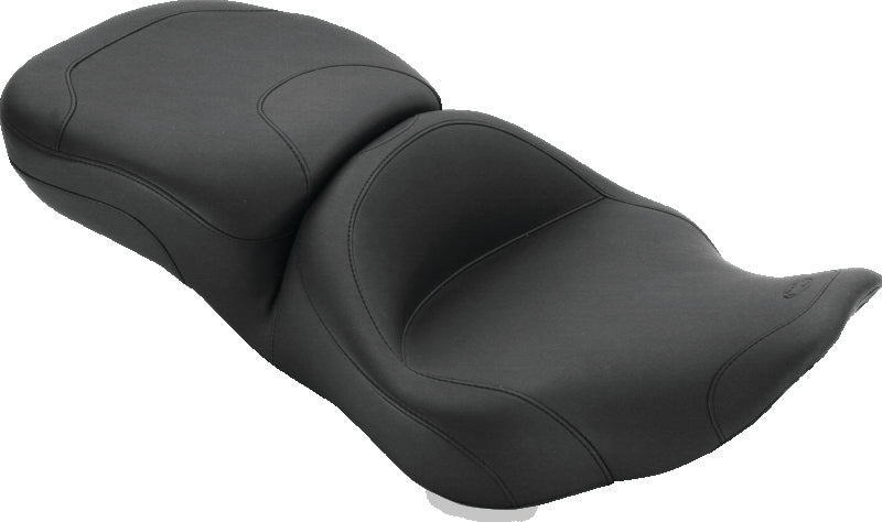 Mustang 97-07 Harley Rd King, 06-07 Str Glide, 00-05 Eagle Touring 1PC Seat - Black One-Piece Motorcycle Seats Mustang Motorcycle