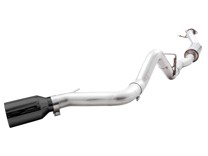 AWE Tuning 2021+ Ford Bronco 0FG Single Rear Exit Exhaust w/Diamond Black Tip & Bash Guard Catback AWE Tuning