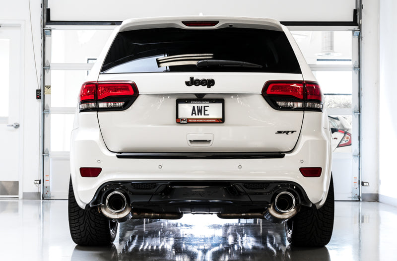 AWE Tuning 2020 Jeep Grand Cherokee SRT Track Edition Exhaust - Diamond Black Tips Catback AWE Tuning