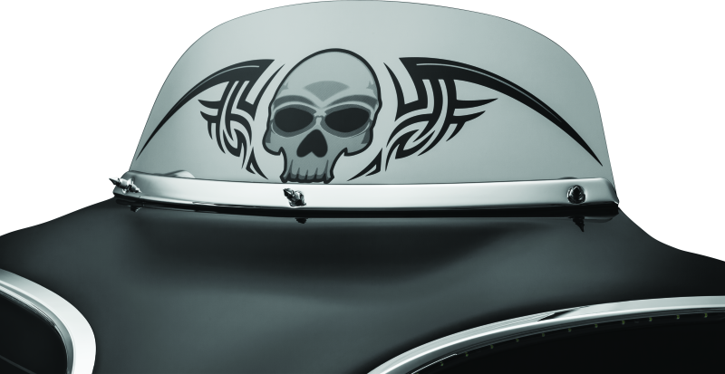 Kuryakyn Smooth Windshield Trim 96-13 Touring Chrome Exterior Trim Kuryakyn