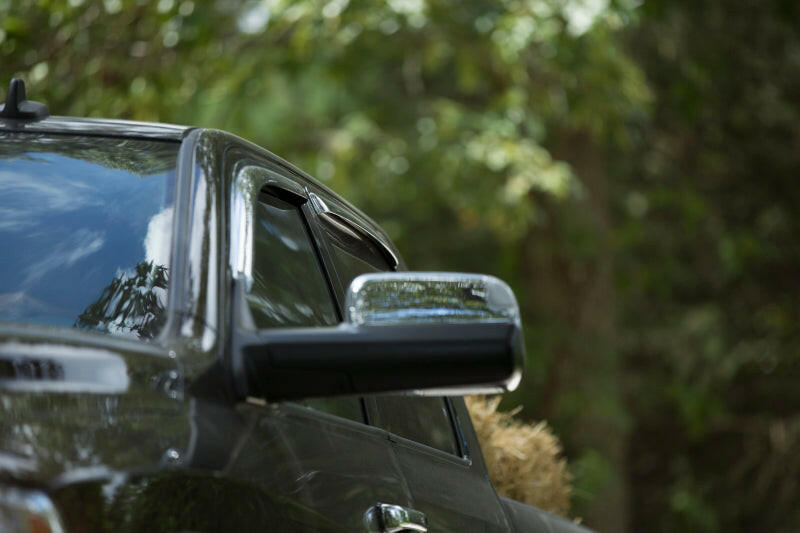 AVS 2019 RAM 1500 Crew Cab Ventvisor Outside Mount Front & Rear Window Deflectors 4pc - Chrome Wind Deflectors AVS