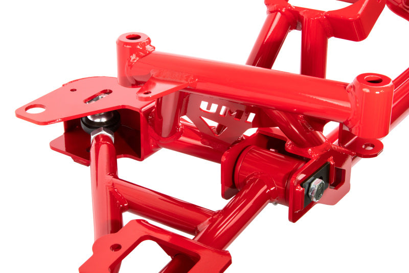 UMI Performance 98-02 GM F-Body K-Member LSX Rr Roll Center Increase- Red Engine Mounts UMI Performance