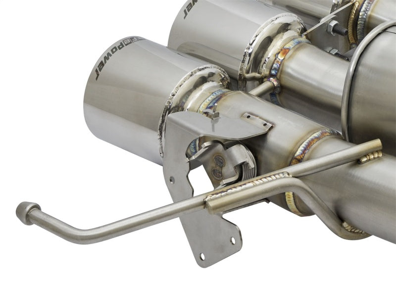 aFe MACHForce XP 3in-2 1/2in Axle Back 304SS Exhaust w/ Polished Tips 15-17 Chevy Corvette Z06 Axle Back aFe