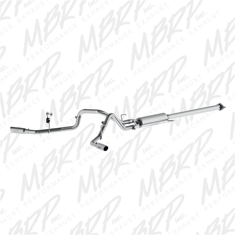 MBRP 2015 Ford F-150 2.7L / 3.5L EcoBoost 2.5in Cat Back Dual Side Split Alum Exhaust System Catback MBRP