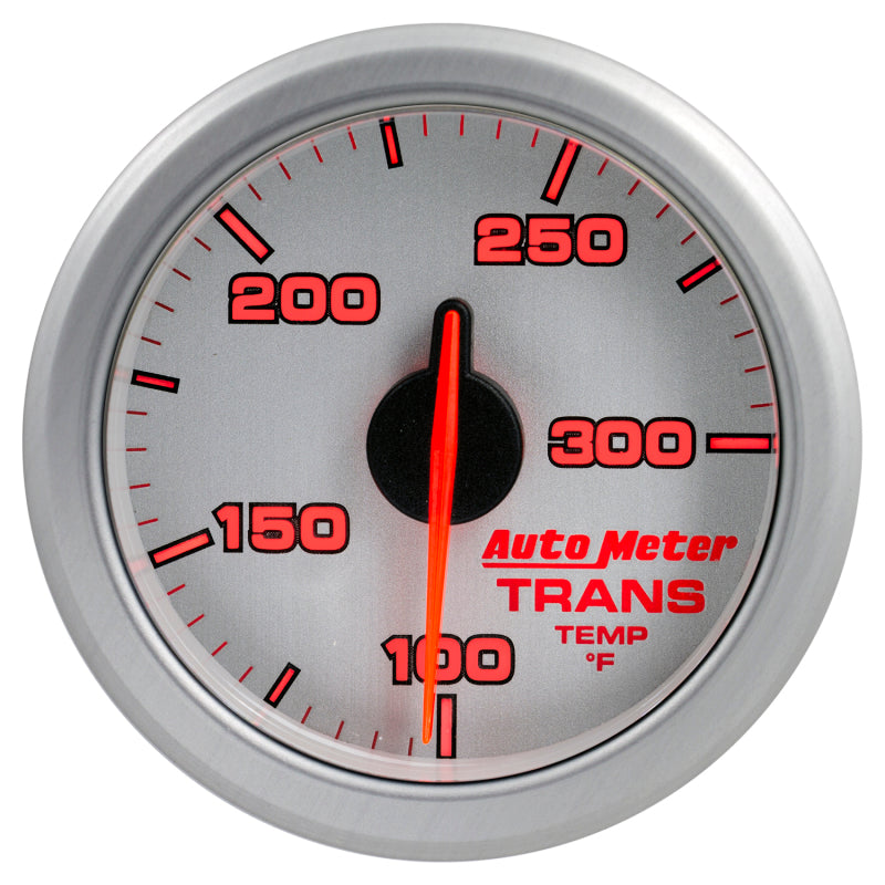 Autometer Airdrive 2-1/6in Trans Temperature Gauge 100-300 Degrees F - Silver Gauges AutoMeter